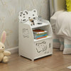 White Storage Cabinet Table Side End Stand Bedroom Bedside Storage Furniture NEW