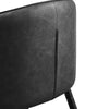 2 Pcs Faux Leather Bar Stools Diamond Seat Dining Room Chairs Metal Legs