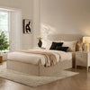 Dusk Oslo Textured Oatmeal Double Ottoman Storage Bed RRP £699