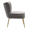 Scallop Back Armchair Cocktail Sofa Accent Seat Living Bedroom Cafe Lounge Sofa