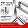 Heavy Duty Hex Barbell Trap Bar w/ Flat or Raised Knurled Handles-Silver