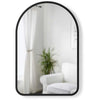 Black Arch Mirror Wall Mounted Metal Frame Bathroom Mirror Hallway Bedroom Glass