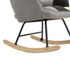 Balcony Rocking Chair Single Recliner Sun Lounger Rocker Armchair Patchwork Sofa
