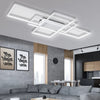 Square/Ring LED Ceiling Lamp Cool White Light Chandelier Fixture Bedroom Living