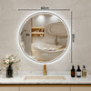 Illuminate LED Bathroom Mirror Dual Light 3 Color Dimmable Makeup Mirror 60x60