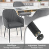 Set of 4 Modern Fabric Dining Chair Set Thicken Upholstered Kitchen Armchair