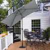 Rectangle Banana Garden Parasol 2x3M Umbrella Sun Shade Outdoor Patio Crank Tilt