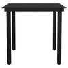 5 Piece Garden Dining Set Black vidaXL