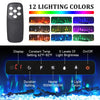 100inch Electric Fireplace Freestand/Inset Fire 3 Sided Panoramic 12 LED Color
