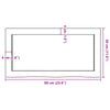 LAPOOH Wall Shelf Brown 60x30x4 Treated Solid Wood R7W3