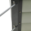 Corner L-Shape Galvanized Metal Raised Bed Garden Outdoor Vegetable Grow Planter