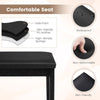 2-in-1 PU Leather Piano Bench Double Duet Seat W/Padded Cushion Music Storage