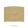 Driveway Gate Wooden Double Gate Pedestrian Side Door Heavy Duty Timber Unit