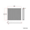 Black Designer Radiator Vertical Horizontal Oval Column Central Heating Rads