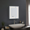 LED Dimmable Bathroom Mirror Cabinet with Shaver Socket/Switch/Demister/Clock
