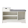 Shoe Storage Bench Cabinets Shoes Rack with Drawer,Cushion,Shelf Hallway Organis