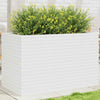 Iiaky Garden Planter White 110x60x68.5 Solid Wood Pine,Wooden Garden Q2V4