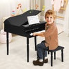 Kids Piano Keyboard Toy 30-Key Children Musical Piano Toy w/ Stool & Music Stand