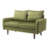 Mustard Green Velvet 2 Seater Sofa for Living Room Bedroom Lounge Couch Loveseat