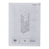 Modern White High Gloss Tall Bathroom Cabinet Storage Furniture Cupboard