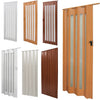 PVC Folding Concertina Door Gloss Sliding Door Panel Washable Bi Divider Screen