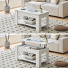 Lift Up Coffee Table With Storage Shelf Living Room Home Office Furniture Hiesss