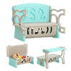3-in-1 Kids Table and Chair Set Children Activity Bench Plastic Toy Storage Box