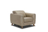 Nest Mai Armchair Power Recline Feather Grey with Walnut Wood Legs RRP £1799