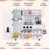 Kids Kitchen Playset Children Pretend Toy Chef Play Kitchen w/Sounds
