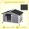 Large Wooden Dog House Indoor Outdoor Pet Dogs Kennel for Medium Dog NEW UK