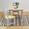 4 Colours Solid Wood Dining Table and 2 Chairs Set Kitchen Room Home Furniture