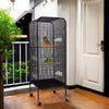 Tall 146cm Bird Cage Parrot Cage 4 Wheel Budgie Canary Finch Cockatoo Play Stand