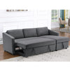 L-Shape 3Seater Sofa Settee Corner Double Sleeper SofaBed Recliner Couch Storage