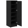 Black Oak Shoe Cabinet - 29.5 x 35 x 100.5 cm - Made of Engineered Wood