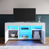 High Gloss LED TV Stand Unit White Sideboard Storage Modern Living Room Cabinet