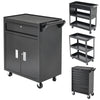 Steel Storage Cabinet Garage Storage Unit on Wheels Lockable Cupboard Tool Box