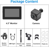 PARKVISION 1080P Bike Mirror Camera Rear View Recorder w/ 4.3" Monitor + Card