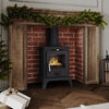 Fireplace Chimney Set, Mantelpiece High-Efficiency 5KW Cast Iron Fireplace Stove