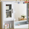 White Dressing Table Wood Makeup Desk with LED Mirror 7 Drawers Storage Bedroom