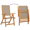 7 Piece Garden Dining Set Solid Wood Acacia and I5A9