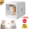 65L Automatic Pets Drying Box Cats & Dogs 4-Speed 360°Fast Drying Water Blower