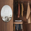 Bathroom Round/Oval Borderless Thin Mirror Washbasin Makeup Mirror Wall Mounted