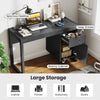 Home Office Writing Desk Computer Desk Simple Elegant Design-Black