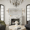 LUVODI Extral Large Crushed Diamond Mirror XL Rectangle Wall Mirror for Entryway