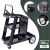 3 Tier Trolley Welding Cart w/ Chains Welding Trolley MIG TIG Welders Heavy Duty