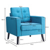 Modern Upholstered Accent Sofa Chair Button Tufted Armchair Leisure Lounge Chair