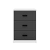3 Drawer Wooden Bedroom Bedside Cabinet Furniture Storage Nightstand Side Table