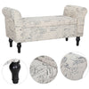 Padded Ottoman Storage Box Trunk Chest Bedding Blanket Linen Bench Pouffe Seat