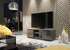 120cm TV Unit I Modern Cabinet with Storage I TV Stand I Grey High Gloss