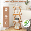 Free Standing Shoe Rack Entryway Folding Plant Rack-Natural